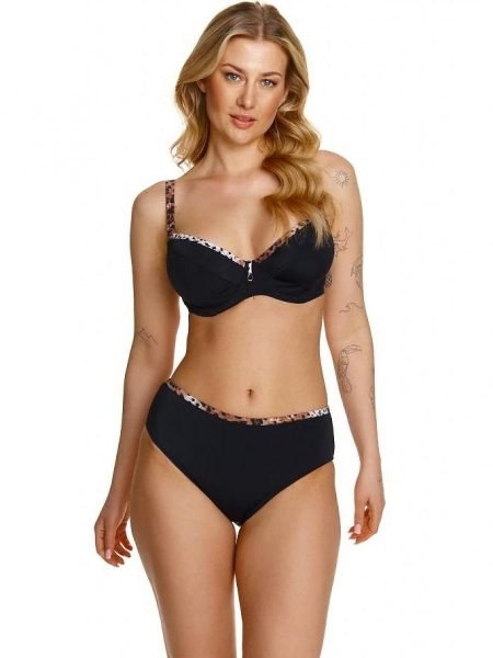 Maudymosi kelnaitės Lupo Line  (juoda) - Bikiniai, Bikinio kelnaitės, Maudymosi drabužiai