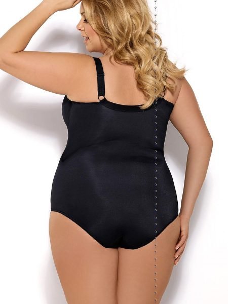 Glaustinukės Gorsenia Lingerie  (juoda) - Seksualios glaustinukės, korsetai, Seksualus apatinis trikotažas
