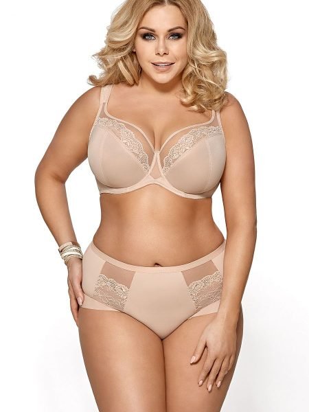 Minkšta liemenėlė Gorsenia Lingerie  (smėlio spalvos) - Liemenėlės, Minkštos, pusiau minkštos