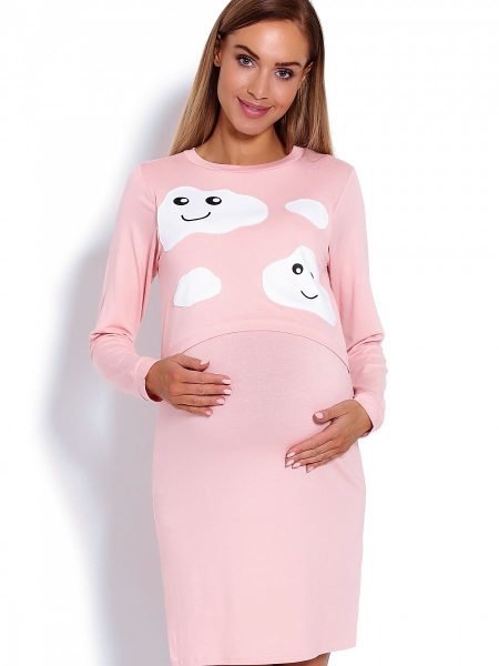 Naktiniai marškiniai PeeKaBoo  (rožinė) - Naktiniai marškiniai, pižamos, Nėštumo mada