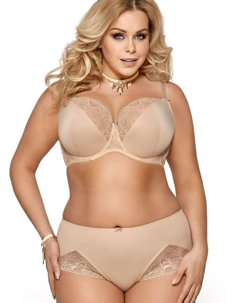 Minkšta liemenėlė Gorsenia Lingerie  (smėlio spalvos) - Liemenėlės, Minkštos, pusiau minkštos