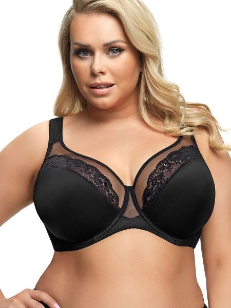 Minkšta liemenėlė Gorsenia Lingerie  (juoda) - Liemenėlės, Minkštos, pusiau minkštos