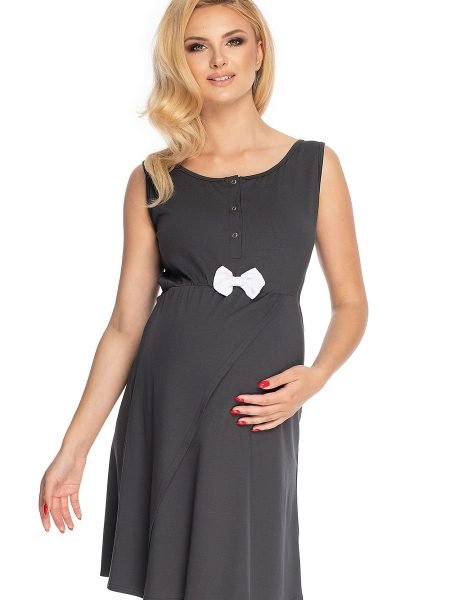 Naktiniai marškiniai PeeKaBoo  (pilka) - Naktiniai marškiniai, pižamos, Nėštumo mada