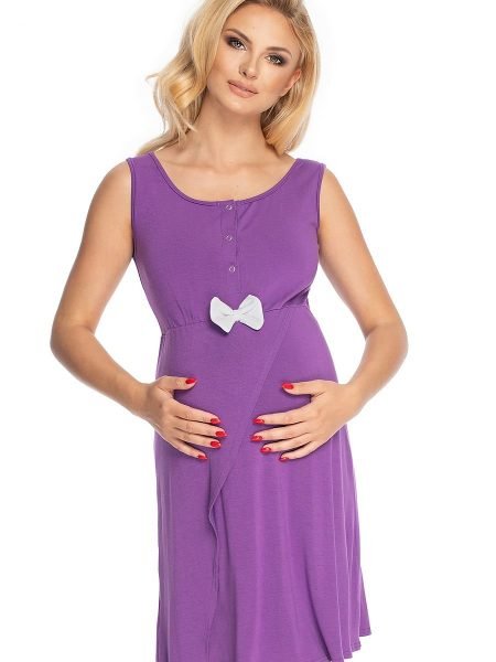 Naktiniai marškiniai PeeKaBoo  (violetinė) - Naktiniai marškiniai, pižamos, Nėštumo mada