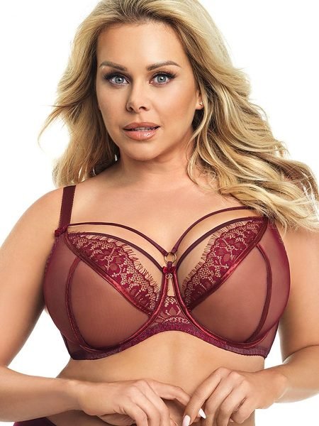 Minkšta liemenėlė Gorsenia Lingerie  (raudona) - Liemenėlės, Minkštos, pusiau minkštos