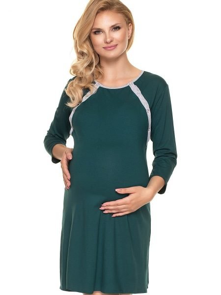 Naktiniai marškiniai PeeKaBoo  (žalias) - Naktiniai marškiniai, pižamos, Nėštumo mada