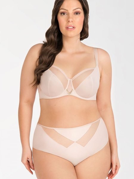 Minkšta liemenėlė Gorsenia Lingerie  (smėlio spalvos) - Liemenėlės, Minkštos, pusiau minkštos