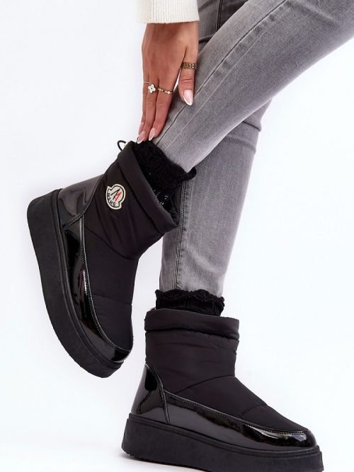 Šilti batai Step in style  (juoda) - Ilgaauliai, aulinukai, Šilti batai