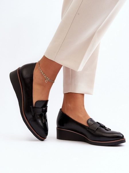 Batai Step in style  (juoda) - Bateliai, Su platforma