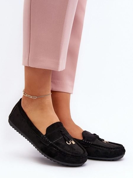 Mokasinai Step in style  (juoda) - Bateliai, Mokasinai
