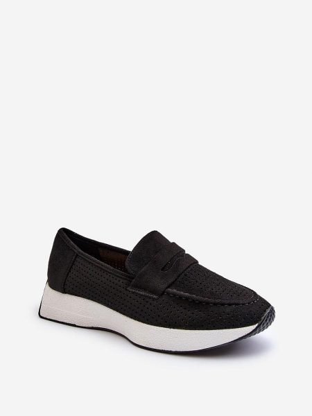 Mokasinai Step in style  (juoda) - Bateliai, Mokasinai, Su platforma