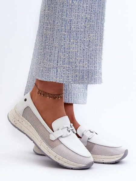 Mokasinai Step in style  (balta) - Bateliai, Mokasinai, Su platforma