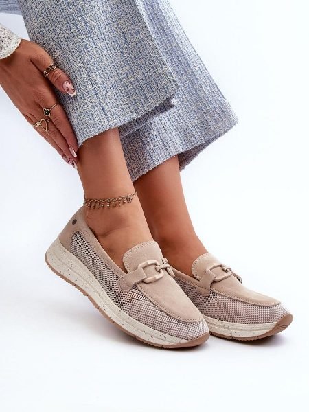 Mokasinai Step in style  (smėlio spalvos) - Bateliai, Mokasinai, Su platforma