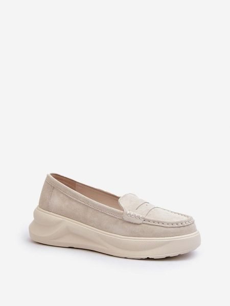 Mokasinai Step in style  (smėlio spalvos) - Bateliai, Mokasinai, Su platforma