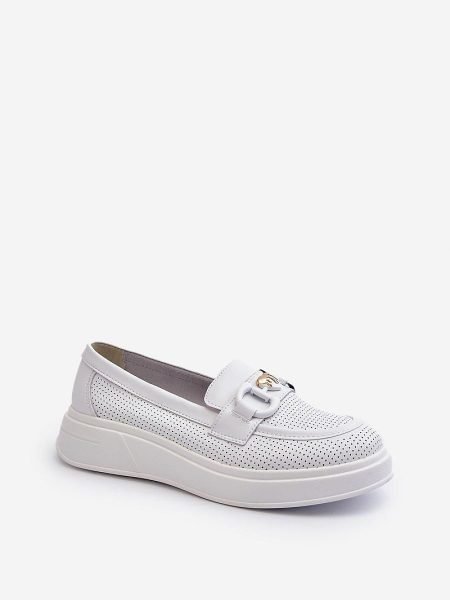 Mokasinai Step in style  (balta) - Bateliai, Mokasinai, Su platforma
