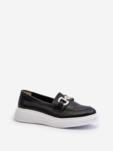 Mokasinai Step in style  (juoda) - Bateliai, Mokasinai, Su platforma