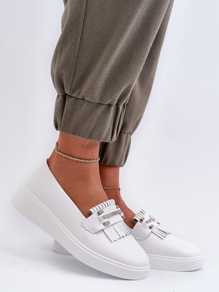 Mokasinai Step in style  (balta) - Bateliai, Mokasinai, Su platforma
