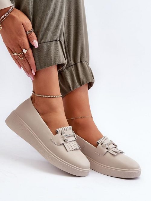 Mokasinai Step in style  (smėlio spalvos) - Bateliai, Mokasinai, Su platforma
