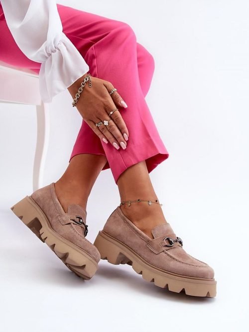 Bateliai Step in style  (smėlio spalvos) - Bateliai, Su kulnu