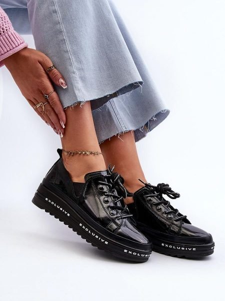Bateliai Step in style  (juoda) - Bateliai, Su platforma