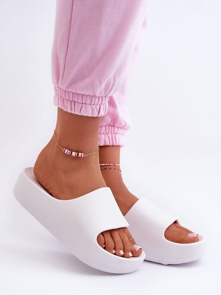 Šlepetės Step in style  (balta) - Šlepetės, basutės, Su platforma