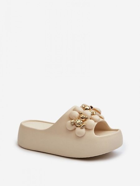 Šlepetės Step in style  (smėlio spalvos) - Šlepetės, basutės, Su platforma