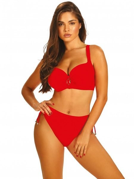Dviejų dalių maudymosi kostiumėlis Barontex  (raudona) - Bikiniai, Bikinio komplektai, Maudymosi drabužiai