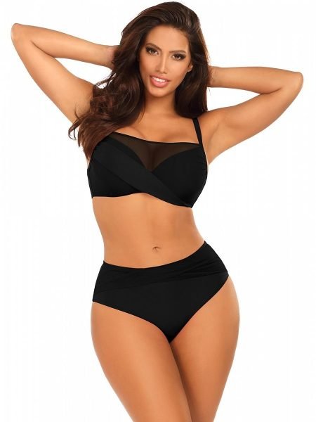 Dviejų dalių maudymosi kostiumėlis Barontex  (juoda) - Bikiniai, Bikinio komplektai, Maudymosi drabužiai