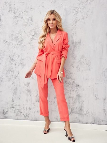 Moteriškos kelnės Roco Fashion  (oranžinė) - Kelnės, Oficialios