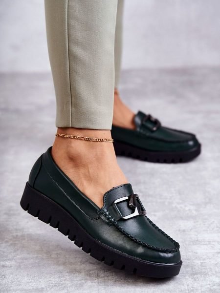 Bateliai  Step in style  (žalias) - Bateliai, Su platforma
