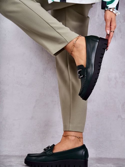 Bateliai  Step in style  (žalias) - Bateliai, Su platforma