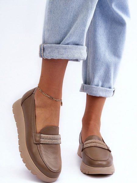 Batai Step in style  (smėlio spalvos) - Bateliai, Su platforma