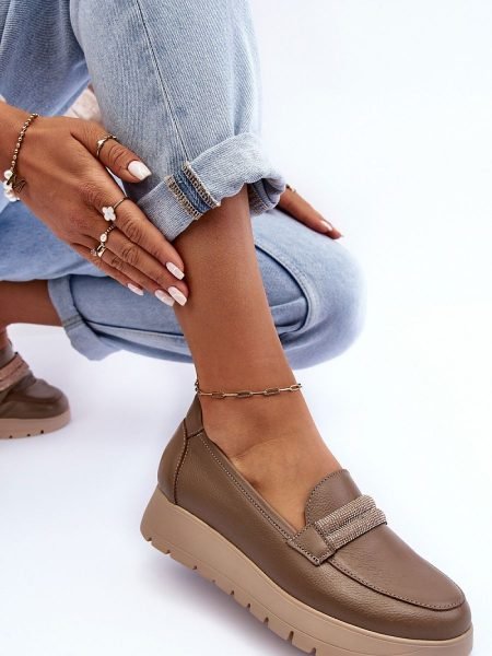 Batai Step in style  (smėlio spalvos) - Bateliai, Su platforma