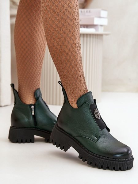 Batai Step in style  (žalias) - Bateliai, Bateliai, Su kulnu