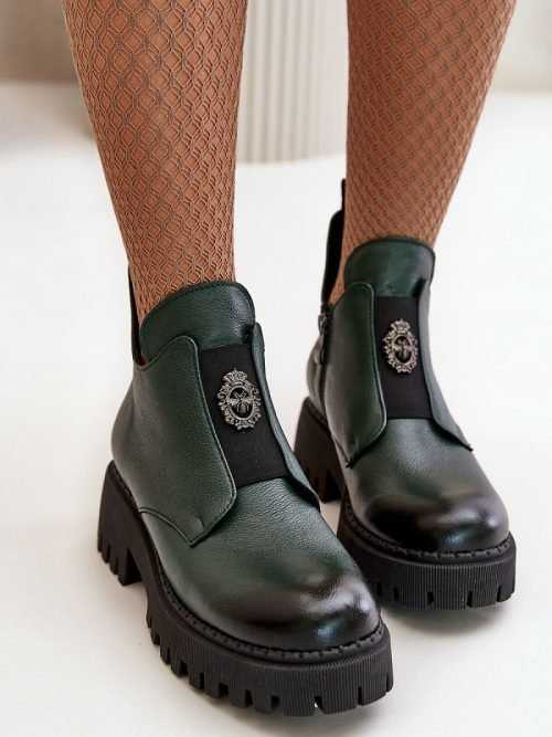 Batai Step in style  (žalias) - Bateliai, Bateliai, Su kulnu