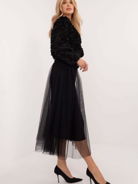 Sijonas Italy Moda  (juoda) - Maxi, Sijonai