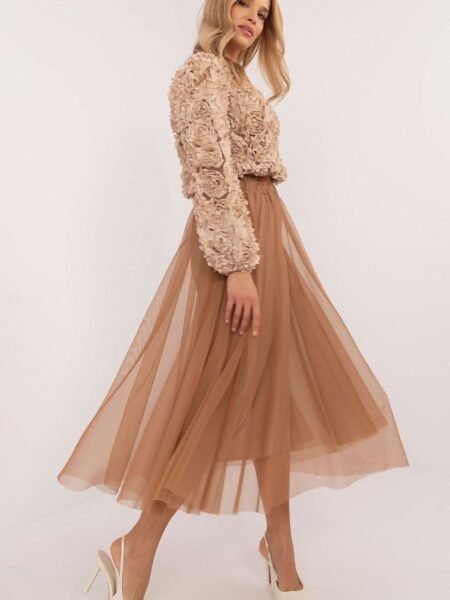 Sijonas Italy Moda  (rudos spalvos) - Maxi, Sijonai