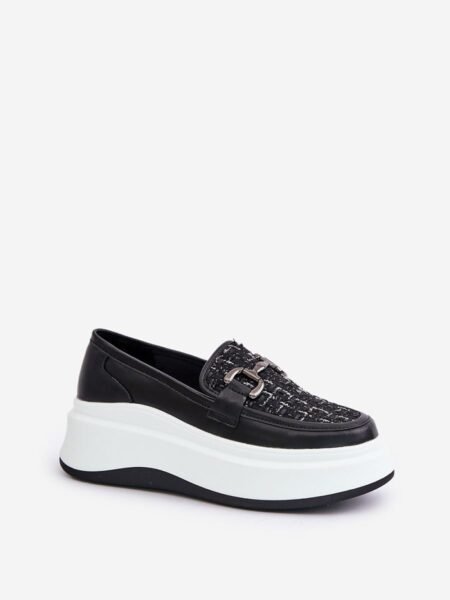 Bateliai Step in style  (juoda) - Bateliai, Su platforma