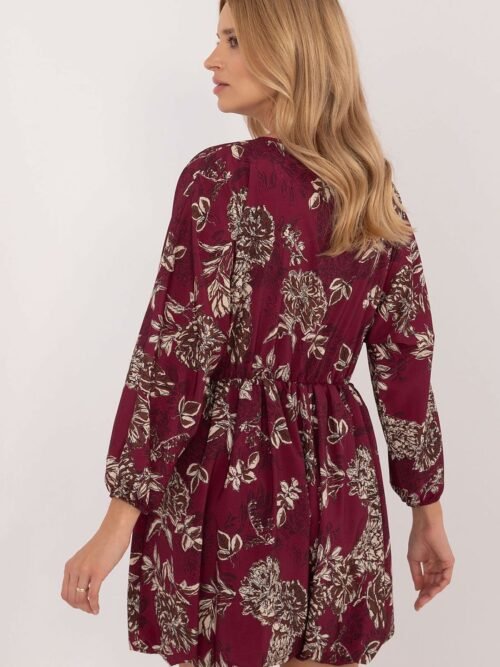 Dieninė suknelė Italy Moda  (bordinė) - Laisvalaikiui, Suknelės
