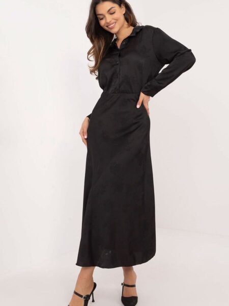 Sijonas Italy Moda  (juoda) - Maxi, Sijonai