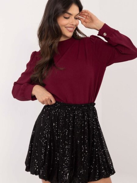 Trumpas sijonas Italy Moda  (juoda) - Mini, Sijonai