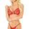 Seksualus rinkinys SoftLine Collection  (raudona) - Seksualūs apatiniai, Seksualus apatinis trikotažas