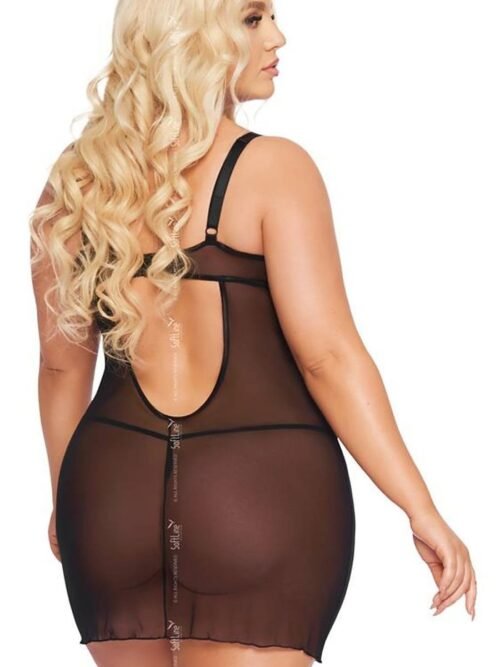Seksualus rinkinys SoftLine Collection  (juoda) - Seksualus apatinis trikotažas, Seksualūs rinkiniai