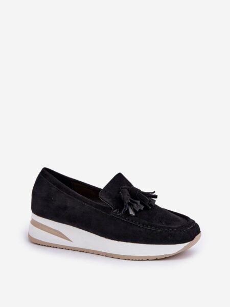 Mokasinai Step in style  (juoda) - Bateliai, Mokasinai