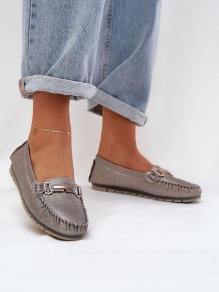 Mokasinai Step in style  (pilka) - Bateliai, Mokasinai