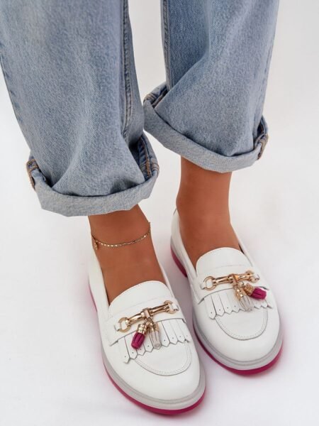 Mokasinai Step in style  (balta) - Bateliai, Mokasinai