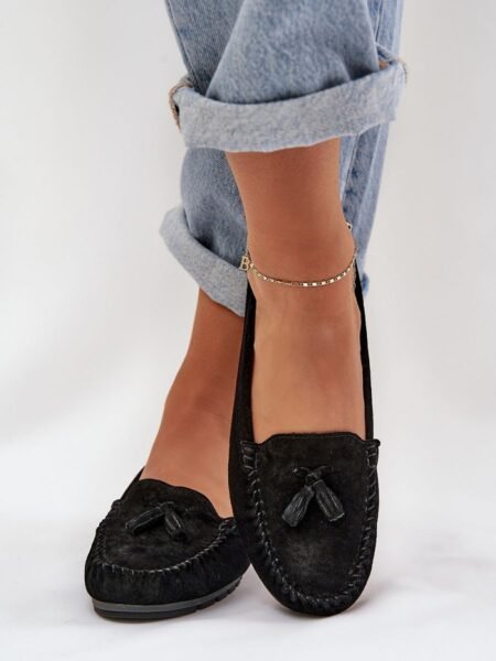 Mokasinai Step in style  (juoda) - Bateliai, Mokasinai