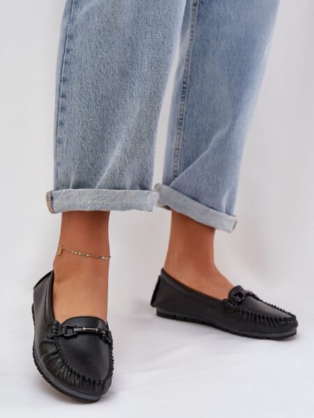 Mokasinai Step in style  (juoda) - Bateliai, Mokasinai