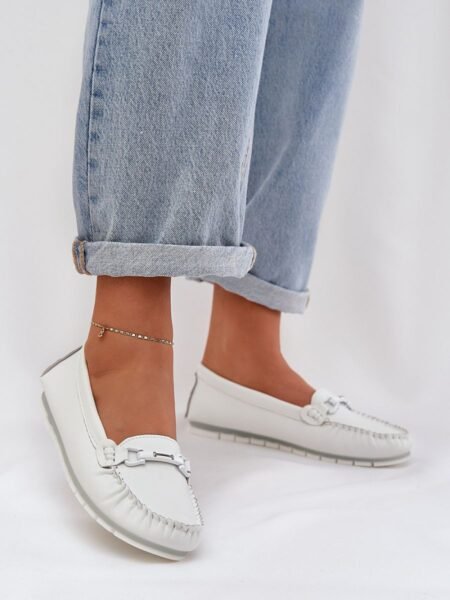 Mokasinai Step in style  (balta) - Bateliai, Mokasinai