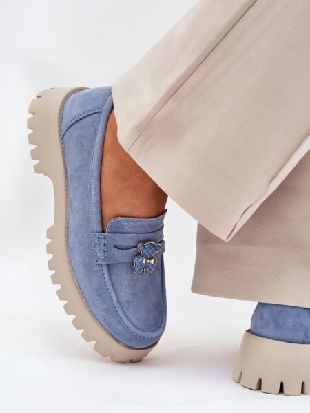 Mokasinai Step in style  (mėlyna) - Bateliai, Mokasinai, Su kulnu